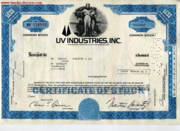 UV Industries, Inc. - S - V