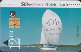 GERMANY P03/93 - Kieler Woche - Segelboot - D1 - P & PD-Series: Schalterkarten Der Dt. Telekom