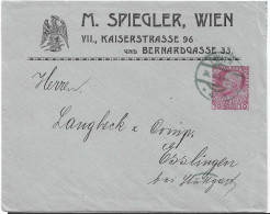 Autriche - Entier Postal Privé - M. SPIEGLER, VIENNE 10 Heller - Aigle - Sobres