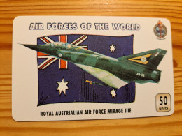 Prepaid Phonecard United Kingdom, Unitel - Airplane, Air Forces Of The World, Australia, Mirage IIIE - [ 8] Companies Issues