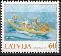 2004 Lettland   Latvija    Mi. 613  ** MNH     Europa: Ferien - 2004