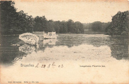 BELGIQUE - Bruxelles - Longchamp Fleuri Le Lac - Carte Postale Ancienne - Bossen, Parken, Tuinen