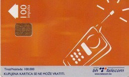 BOSNIA Y HERZEGOVINA. BA-PTT-0048. Orange Cell Phone. 100U. 2000. (523) - Bosnien