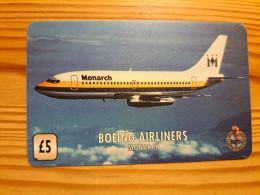 Prepaid Phonecard United Kingdom, Unitel - Airplane, Boeing Airlines, Monarch - Bedrijven Uitgaven