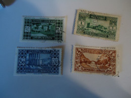 LIBAN  LEBANON   USED  STAMPS  4 MONUMENTS 1930 - Libanon