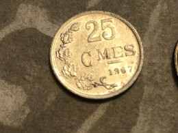 Münze Münzen Umlaufmünze Luxemburg 25 Centimes 1967 - Luxembourg