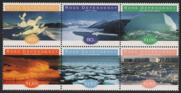 Ross-Gebiet 1998 - Mi-Nr. 54-59 ** - MNH - Zusammendruck - Eisformationen - Unused Stamps