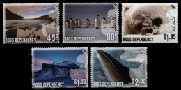 Ross-Gebiet 2005 - Mi-Nr. 94-98 ** - MNH - Wildtiere / Wild Animals - Unused Stamps