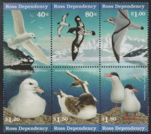 Ross-Gebiet 1997 - Mi-Nr. 44-49 ** - MNH - Vögel / Birds - Unused Stamps