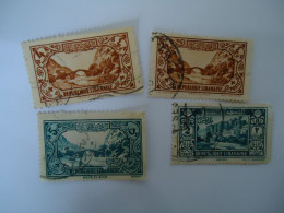 LIBAN  LEBANON   USED  STAMPS  4 MONUMENTS 1930 - Lebanon