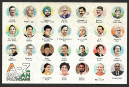 India 2022 A-Z Indian Politics,Minister,Election, Narendra Modi,Gandhi,Chief Minister,Postcard Mint (**) LIMITED - Cartas & Documentos