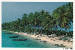 1 AK Malediven * Boats At Rest - A Brief Respite Near A Hospitable Island - Die Karte Ist Beschrieben Siehe Scan * - Maldiven