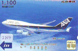 Télécarte  JAPON * AIRPLANE * ANA *  (2707)  AVIATION * AIRLINE Phonecard  JAPAN  * FLUGZEUG * VLIEGTUIG - Airplanes