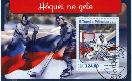 CHCT63 - Ice Hockey, Sports, Stamp Mini Sheet, Used CTO, 2019, Sao Tome E Principe - Sao Tome Et Principe