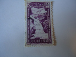 LIBAN  LEBANON USED   STAMPS MONUMENTS  FALLS  1945 - Libanon