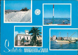 SANTA MARGHERITA DI SAVOIA ( BARLETTA ) SALUTI / VEDUTINE - EDIZ. IST. AZIENDA DI SOGGIORNO E TURISMO - 1970s  (19009) - Barletta