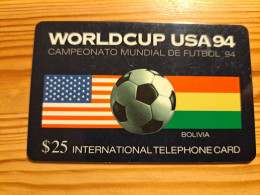 Prepaid Phonecard USA, Global Telecom Network - Football World Cup, Bolivia - Other & Unclassified