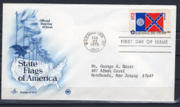 USA FDC 1976 Series State Flags Of America - Georgia - 1971-1980