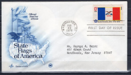 USA FDC 1976 Series State Flags Of America - Iowa - 1971-1980