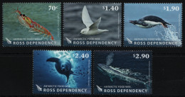 Ross-Gebiet 2013 - Mi-Nr. 134-138 ** - MNH - Wildtiere / Wild Animals - Unused Stamps