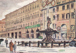 CARTOLINA  ROMA,LAZIO-"AL PICCHIO" ROSTICCERIA TAVOLA CALDA-PIAZZA BARBERINI-MEMORIA,CULTURA,BELLA ITALIA,VIAGGIATA 1971 - Bar, Alberghi & Ristoranti