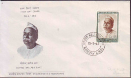 INDIA - GOVIND BALLABH  PANT - MAHMAT GANDHI'S COMRADE - FDC - 1965 - Mahatma Gandhi