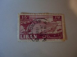 LIBAN  LEBANON USED     STAMPS  LANDSCAPES  MONUMENTS 1952  WITH POSTMARK - Lebanon