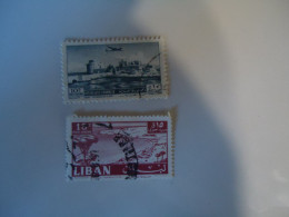 LIBAN  LEBANON USED   2  STAMPS  LANDSCAPES  MONUMENTS - Lebanon