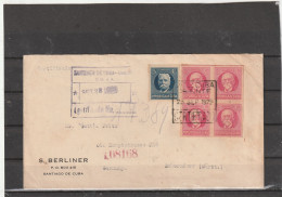 Cuba REGISTERED COVER To Germany 1929 - Briefe U. Dokumente