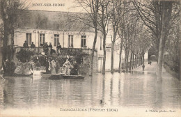 Nort Sur Erdre * Inondations En Février 1904 * Le Café De La Terrasse - Nort Sur Erdre