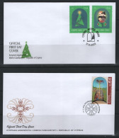 CYPRUS 2023 CHRISTMAS ISSUE SET STAMPS ON OFFICIAL FDC - Briefe U. Dokumente