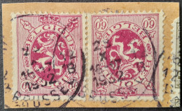 Belgique Belgium 1929 TETE BECHE Sur Fragment Lion Héraldique Armoiries Arms Yvert 286a O Used - 1929-1937 Heraldic Lion