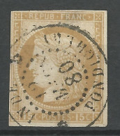 CERES N° 19  CACHET PONDICHERY INDE Aminci / Used / Cote  190€ - Ceres