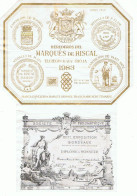 ESPAGNE-ETIQUETTE DE VIN,MARQUIS DE RISCAL-1983- - Collections & Sets