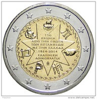 GRECIA 2014 - GREECE - 2 EURO COMMEMORATIVO ISOLE JONIE FIOR DI CONIO PROVENIENTE DA ROTOLINO - Greece