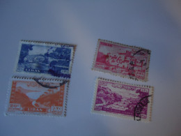 LIBAN  LEBANON USED    4 STAMPS  LANDSCAPES MOMUMENTS - Lebanon