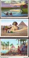 Egypt 8 Mint PPCs, Pyramids - Piramiden