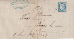France Lettre 1875 D'Is Sur Tille GC1827  Pour Forges (76) - 1849-1876: Période Classique