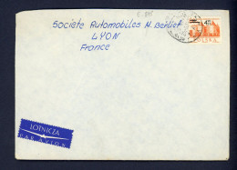 POLOGNE-    - N° Yt > Voir Scan SUR LETTRE POUR LA FRANCE Obli. DE 1967 - Cartas & Documentos