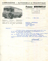 FACTURE.82.SEPTFONDS.CARROSSERIE AUTOMOBILE & FRIGORIFIQUE.FERNAND MARAVELLE. - Automobile