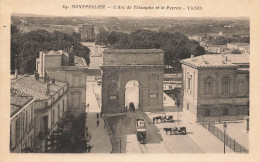 Montpellier * L'arc De Triomphe Et Le Peyrou * Tram Tramway - Montpellier