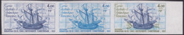 3 Essai De Couleur Dont 1 Multicolore Taaf/fsat Bateau La Victoria Yvert 85 MNH ** - Non Dentelés, épreuves & Variétés