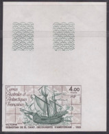 Essai De Couleur Multicolore Taaf/fsat Bateau La Victoria Yvert 85 MNH ** - Imperforates, Proofs & Errors