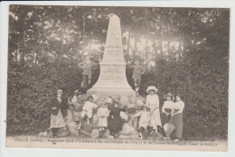 CONLIE - SARTHE - MONUMENT ELEVE A LA MEMOIRE DES COMBATTANTS DE 1870-71 ET DE L'ARMEE DE BRETAGNE - CAMP DE CONLIE - Conlie