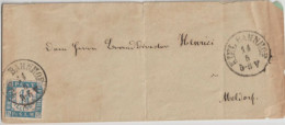 1865 - SCHLESWIG-HOLSTEIN - ENVELOPPE De KIEL BAHNHOF => MELDORF - Schleswig-Holstein