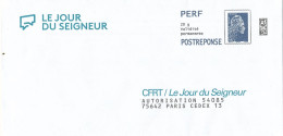 PAP   " Le Jour Du Seigneur" .Port  Payé N° 421781 - Prêts-à-poster:reply