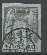 SAGE N° 37 Cachet PAPEETE TAHITI  / Used - Sage