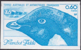 Essai De Couleur  Taaf/fsat Manchot Yvert 87 MNH ** - Imperforates, Proofs & Errors