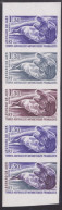 Bande De 5 Essai De Couleur  Taaf/fsat Leopard De Mer Yvert 89 MNH ** - Imperforates, Proofs & Errors