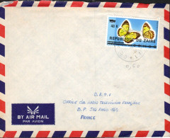 ZAIRE SEUL SUR LETTRE POUR LA FRANCE 1978 - Covers & Documents